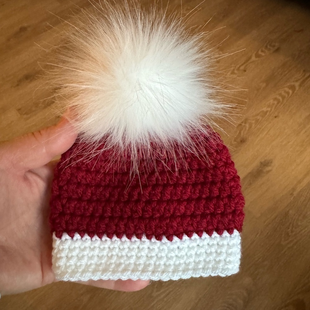 Christmas in July Preemie Baby Santa Hat